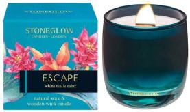 Stoneglow Infusion - White Tea & Mint Candle (Teal) Escape